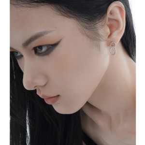 Knited Double Circles Stud Earring 40400029 Knited Double Circles Stud Earring 40400029