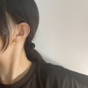 Polished Round Beads Stud Earring 40400034 Polished Round Beads Stud Earring 40400034