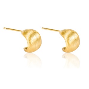 Brush Polish Curve Stud Earring 40400037 Brush Polish Curve Stud Earring 40400037