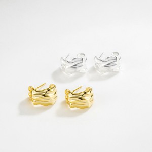 Geometric Folds Stud Earring 40400043 Geometric Folds Stud Earring 40400043