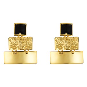 Geometric 3 Tones Layers Stud Earring 40400056 Geometric 3 Tones Layers Stud Earring 40400056