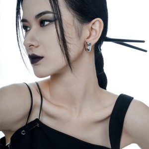 Geometric Polished Pearl Stud Earring 40400057 Geometric Polished Pearl Stud Earring 40400057