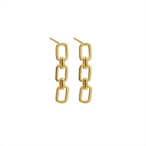 Hollow Leaves C Shape Stud Earring 40400069 Hollow Leaves C Shape Stud Earring 40400069