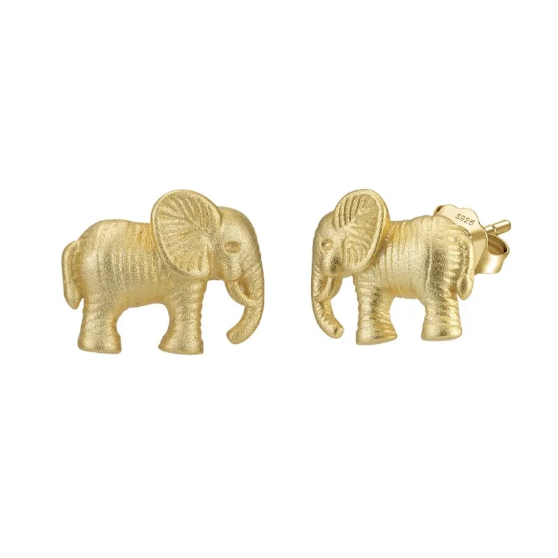 S925 Animal Elephant Stud Earring 40400082