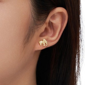 S925 Animal Elephant Stud Earring 40400082
