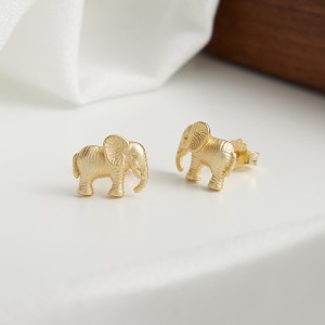 S925 Animal Elephant Stud Earring 40400082
