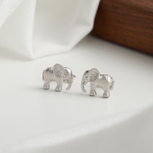S925 Animal Elephant Stud Earring 40400082