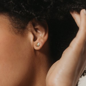 925 Sterling Silver Geometric Stud Earring 40400087