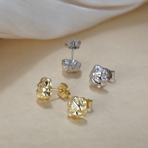 925 Sterling Silver Geometric Stud Earring 40400087