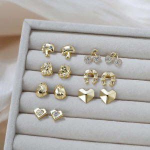 925 Sterling Silver Geometric Stud Earring 40400087