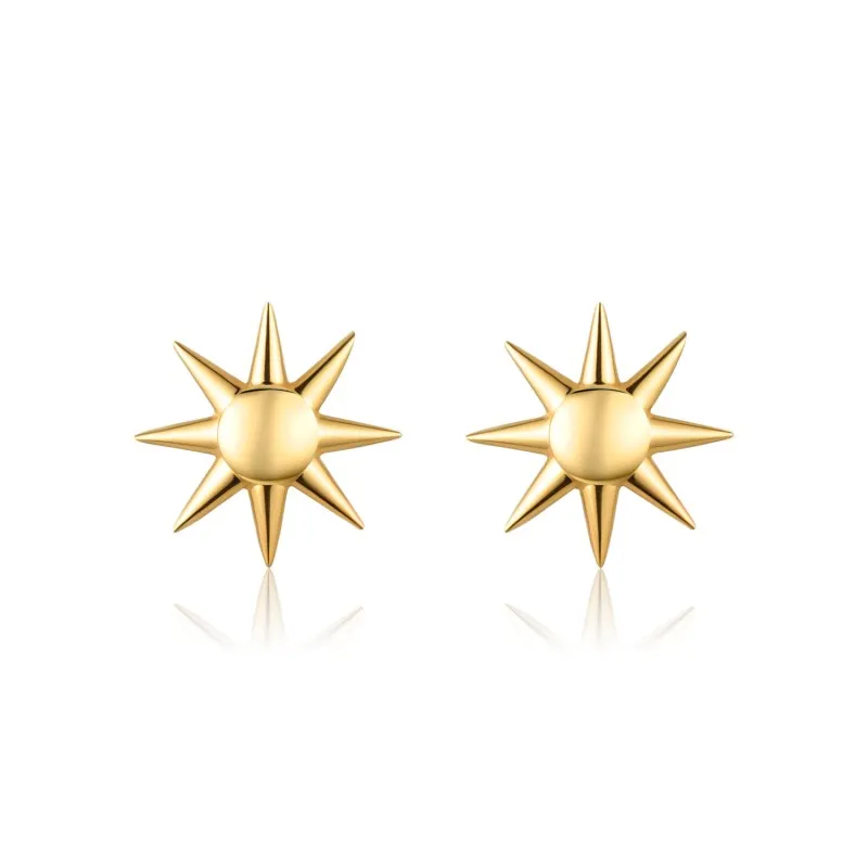 925 Sterling Silver Shining Star Stud Earring 40400090