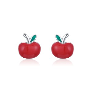 925 Sterling Silver Sweet Apple Stud Earring 40400094