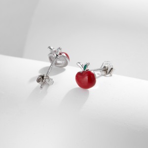 925 Sterling Silver Sweet Apple Stud Earring 40400094