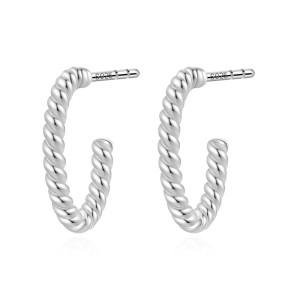 925 Sterling Silver Vintage Twisted Stud Earring 40400103