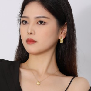 925 Sterling Silver Floral Leaf Drop Earring 40400107 925 Sterling Silver Floral Leaf Drop Earring 40400107