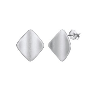 925 Sterling Silver Geometric Square Stud Earring 40400113