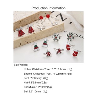 925 Sterling Silver Christmas Series Stud Earring 40400123