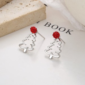 925 Sterling Silver Christmas Series Stud Earring 40400123