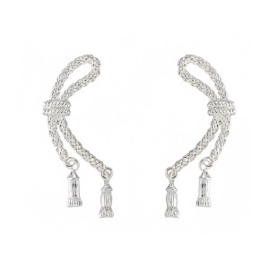 925 Sterling Silver Vintage Twisted Bow Stud Earring 40400125 925 Sterling Silver Vintage Twisted Bow Stud Earring 40400125