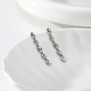 925 Sterling Silver Liquid Metal Nugget Drop Stud Earrings 40400139 925 Sterling Silver Liquid Metal Nugget Drop Stud Earrings 40400139