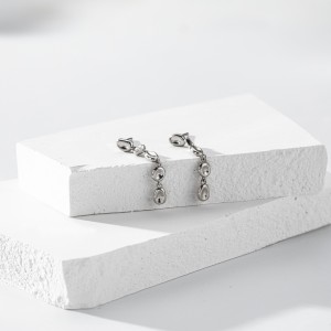 925 Sterling Silver Liquid Metal Nugget Drop Stud Earrings 40400139 925 Sterling Silver Liquid Metal Nugget Drop Stud Earrings 40400139