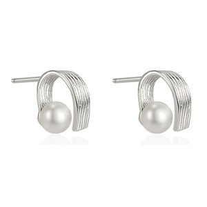 Minimalist Wires Pearl Stud Earring 40500008 Minimalist Wires Pearl Stud Earring 40500008