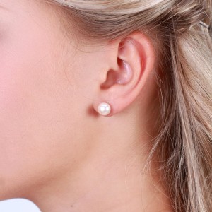 925 Sterling Silver Fresh Water Pearl Stud Earring 40500018