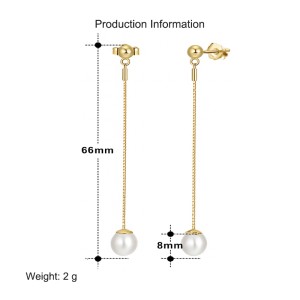 925 Sterling Silver Fresh Water Pearl Stud Earring 40500034