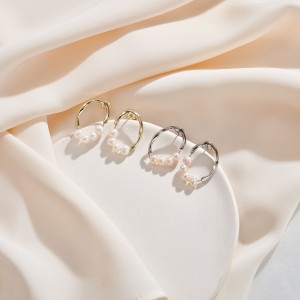 925 Sterling Silver Fresh Water Pearl Stud Earring 40500037