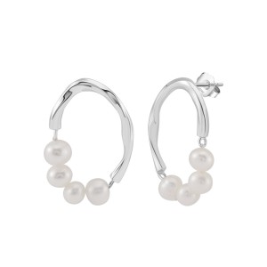 925 Sterling Silver Fresh Water Pearl Stud Earring 40500037