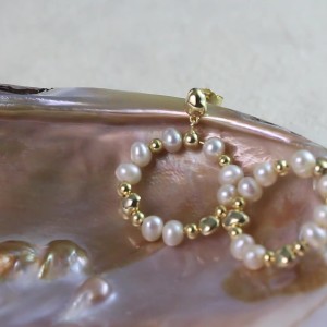 925 Sterling Silver Fresh Water Pearl Stud Earring 40500040