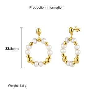 925 Sterling Silver Fresh Water Pearl Stud Earring 40500040