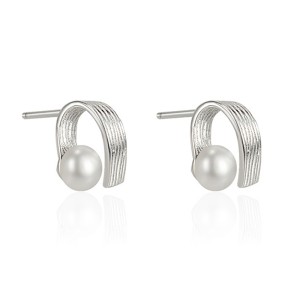 925 Sterling Silver Fold Metal Fresh Water Pearl 40500054