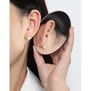 925 Sterling Silver Fresh Water Pearl Stud Earring 40500067
