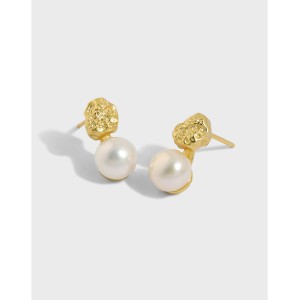 925 Sterling Silver Fresh Water Pearl Stud Earring 40500067