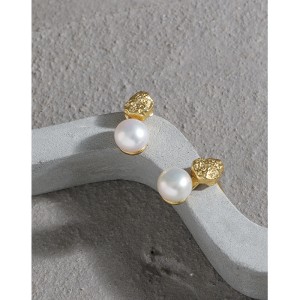 925 Sterling Silver Fresh Water Pearl Stud Earring 40500067