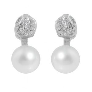925 Sterling Silver Fresh Water Pearl Stud Earring 40500067