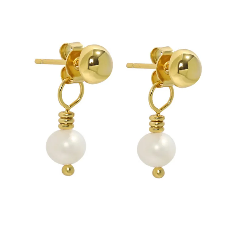 925 Sterling Silver Fresh Water Pearl Stud Earring 40500068