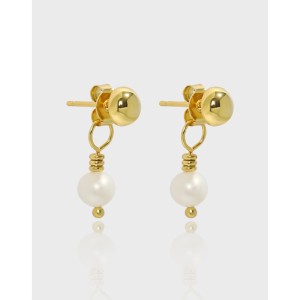 925 Sterling Silver Fresh Water Pearl Stud Earring 40500068