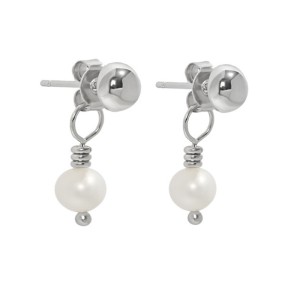 925 Sterling Silver Fresh Water Pearl Stud Earring 40500068