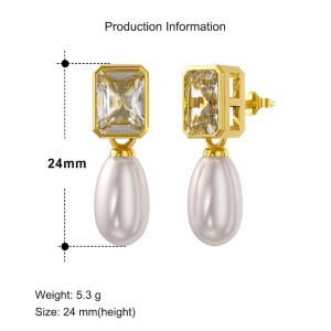 925 Sterling Silver Fresh Water Pearl Stud Earring 40500070