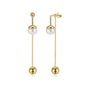 925 Sterling Silver Freshwater Pearl Tassel Stud Earring 40500075 925 Sterling Silver Freshwater Pearl Tassel Stud Earring 40500075