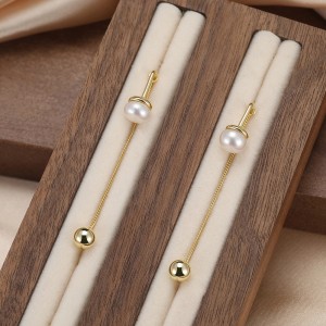 925 Sterling Silver Freshwater Pearl Tassel Stud Earring 40500075 925 Sterling Silver Freshwater Pearl Tassel Stud Earring 40500075