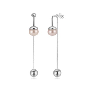 925 Sterling Silver Freshwater Pearl Tassel Stud Earring 40500075 925 Sterling Silver Freshwater Pearl Tassel Stud Earring 40500075