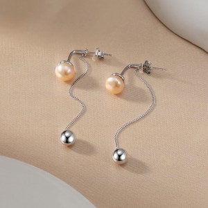 925 Sterling Silver Freshwater Pearl Tassel Stud Earring 40500075 925 Sterling Silver Freshwater Pearl Tassel Stud Earring 40500075