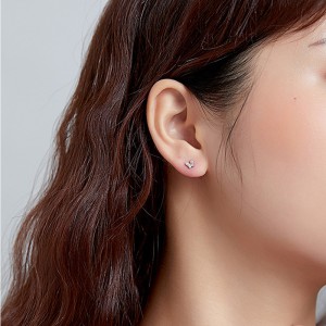 Zirconia Butterfly Screw Back Earrings 40600008