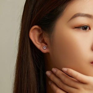 Cat Footprint Screw Back Stud Earring 40600011 Cat Footprint Screw Back Stud Earring 40600011
