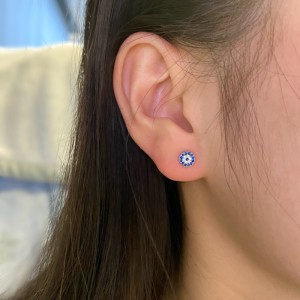 Blue Eye Screw Back Stud Earring 40600019 Blue Eye Screw Back Stud Earring 40600019