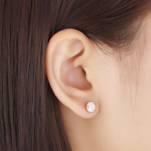 7mm Round Opal Stud Earring 40700001