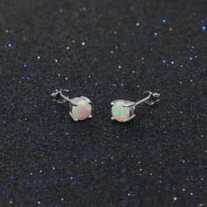 5mm Round Opal Stud Earring 40700004